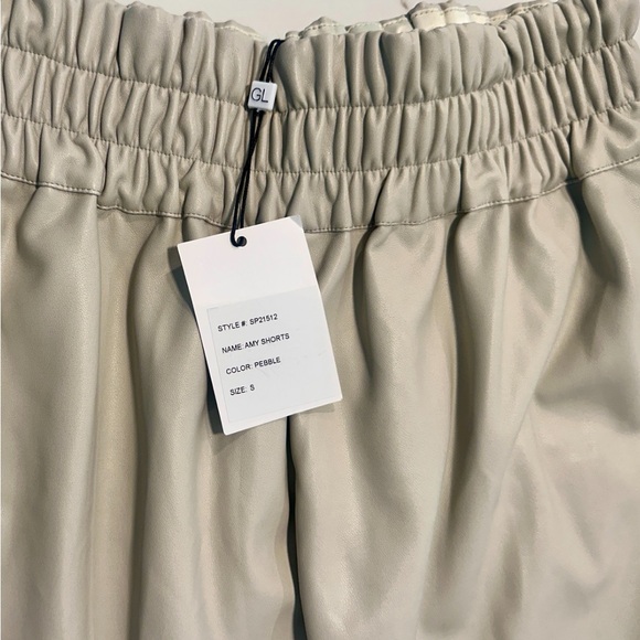 Generation Love Amy High Waist Shorts vegan leather NWT! $185 - Picture 4 of 4